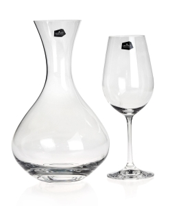 Komplet do wina wody karafka + 6 kieliszków Bohemia VIOLA 6+1