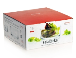Szklana salaterka miska prosta Edwanex GYROS 20cm