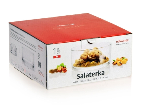 Przejdź do produktu Szklana salaterka miska prosta Edwanex GYROS 17cm