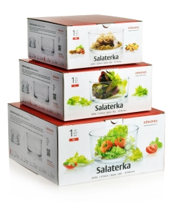 Komplet zestaw salaterki proste 3szt Edwanex GYROS