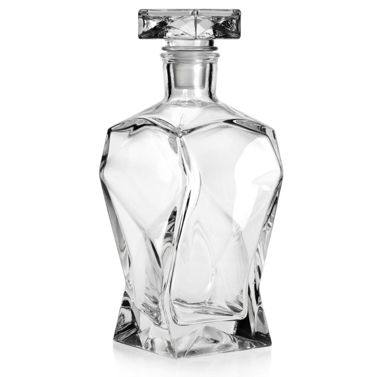 Karafka do whisky 750ml z grawerem na urodziny prezent (Łamana)