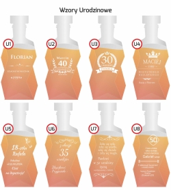 Karafka do whisky 750ml z grawerem na urodziny prezent (Łamana)