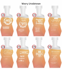 Karafka do whisky 750ml z grawerem na urodziny prezent (Łamana)