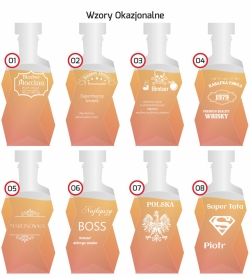 Karafka do whisky 750ml z grawerem na urodziny prezent (Łamana)