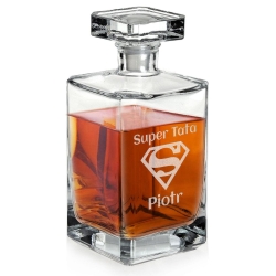 Karafka do whisky 700ml z grawerem na urodziny prezent (Burbon)