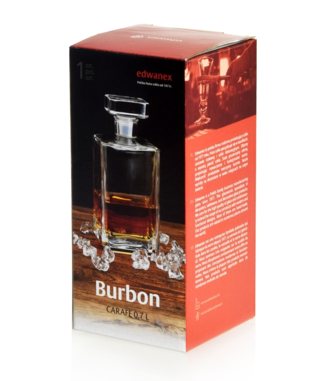 Karafka do whisky 700ml z grawerem na urodziny prezent (Burbon)