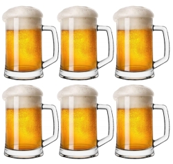 Kufle do piwa z rączką PASABAHCE Pub 660ml 6szt