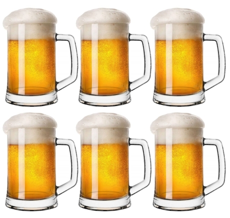 Przejdź do produktu Kufle do piwa z rączką PASABAHCE Pub 660ml 6szt