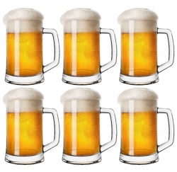 Kufle do piwa z rączką PASABAHCE Pub 300ml 6szt