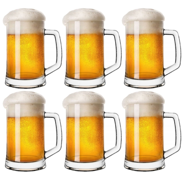 Kufle do piwa z rączką PASABAHCE Pub 300ml 6szt