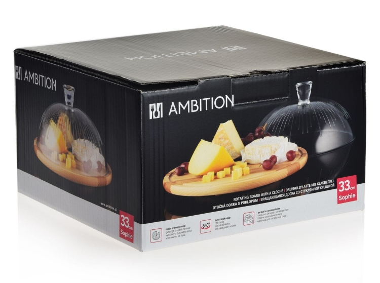 Deska obrotowa z kloszem AMBITION Sophie 33,5cm ***