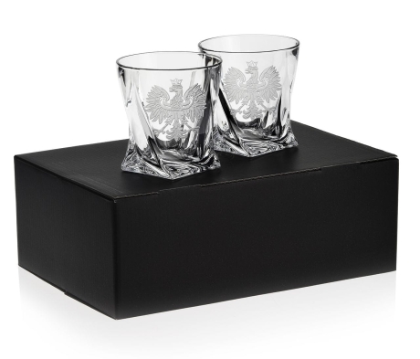 Przejdź do produktu Kryształowe szklanki do WHISKY 340ml POLSKA ORZEŁ