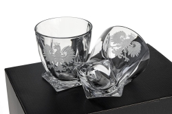 Kryształowe szklanki do WHISKY 340ml POLSKA ORZEŁ