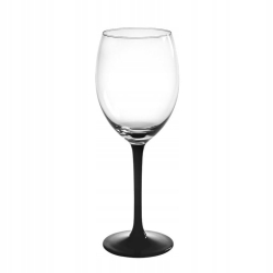 Kieliszki do wina czerwonego Altom Design 330 ml czarna nóżka