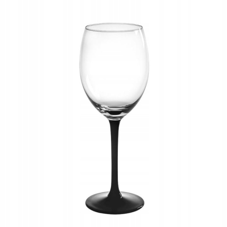 Przejdź do produktu Kieliszki do wina czerwonego Altom Design ONYX 330 ml czarna nóżka