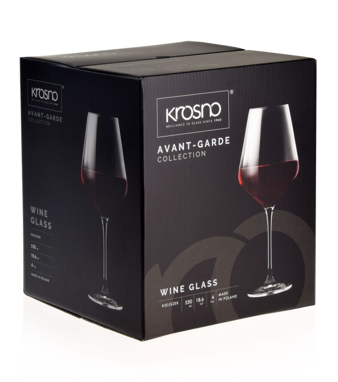 Kieliszki do wina czerwonego KROSNO Avant-Garde 540ml 4 szt