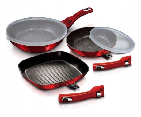 Przejdź do produktu Zestaw 3 patelni indukcja Berlinger Haus BH-6796