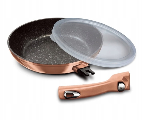 Przejdź do produktu Zestaw 3 patelni indukcja Berlinger Haus Rose Gold BH-7038