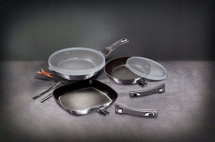 Zestaw 3 patelni indukcja Berlinger Haus Carbon Pro BH-7048