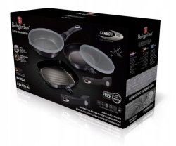 Zestaw 3 patelni indukcja Berlinger Haus Carbon Pro BH-7048