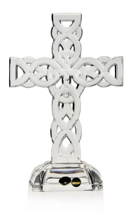 Kryształowy KRZYŻ Bohemia - 27 cm