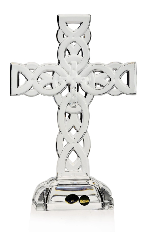 Kryształowy KRZYŻ Bohemia - 27 cm