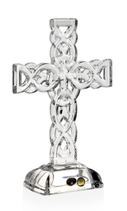 Kryształowy KRZYŻ Bohemia - 27 cm