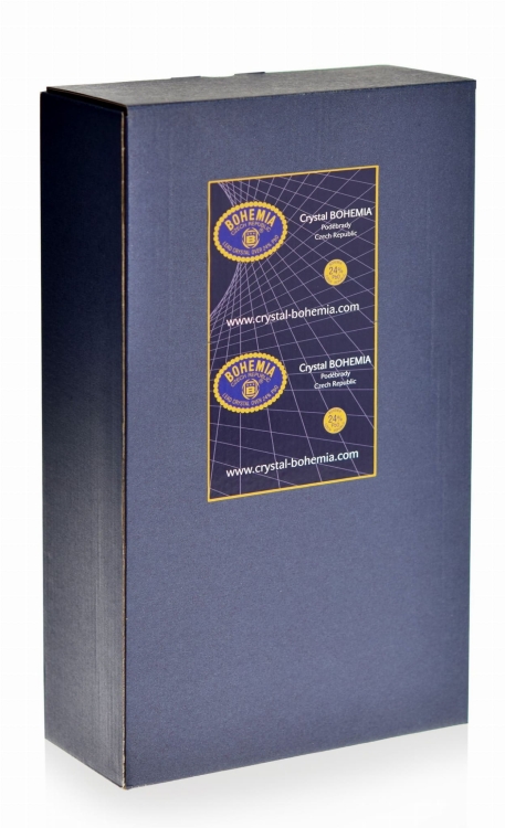 Kryształowy KRZYŻ Bohemia - 27 cm