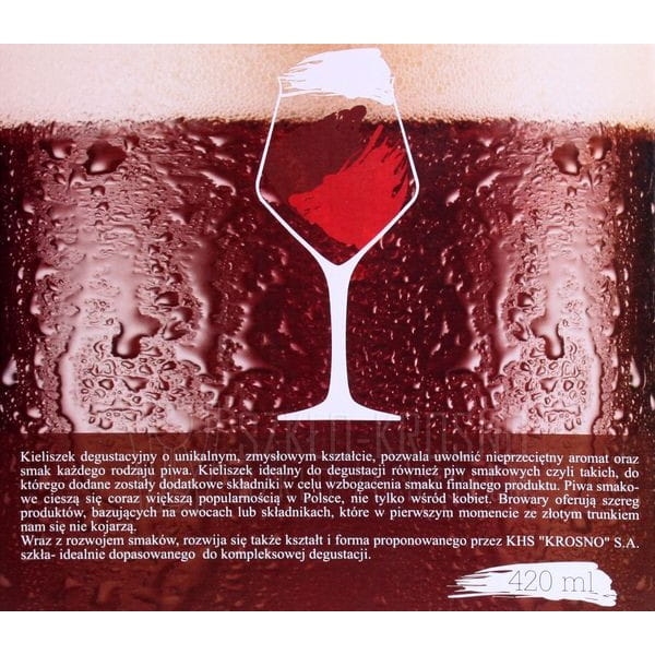 Kieliszki degustacyjne do piwa KROSNO 420 ml