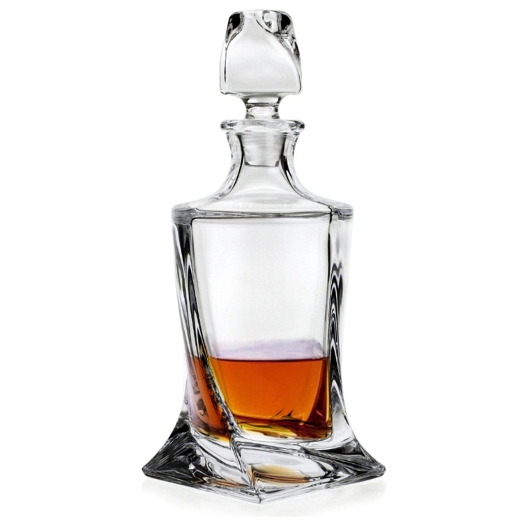 KRYSZTAŁOWA karafka do whisky Bohemia QUADRO 770 ml