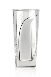 Kwadratowe szklanki long drink do soku wody 330ml PŁETWA