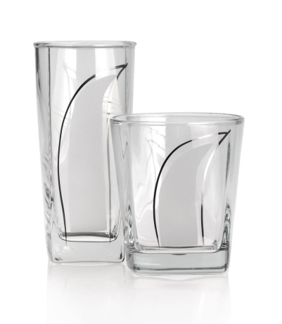 Przejdź do produktu Komplet szklanek do soku whisky wody SATYNOWA ŁEZKA 12szt