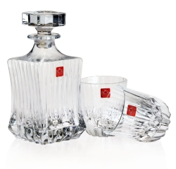 RCR ADAGIO Kryształowy zestaw 6 szklanek + karafka