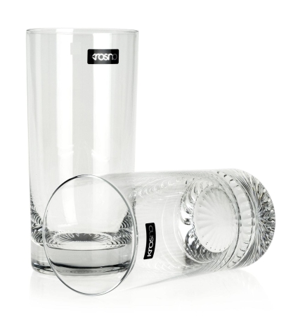 Przejdź do produktu Wysokie szklanki long drink do wody soku drinków KROSNO Mixology 350 ml (C809)