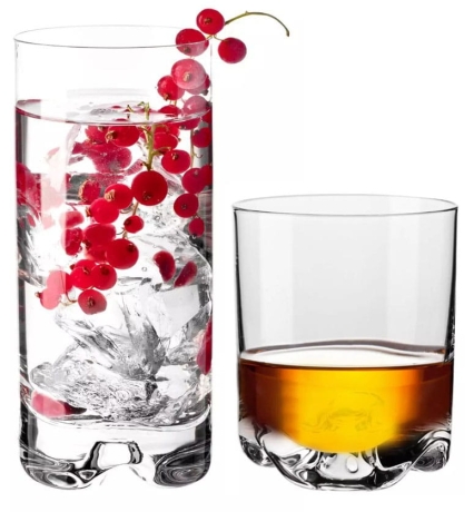 Przejdź do produktu KROSNO Mixology szklanki niskie + wysokie | 280+350ml | 12szt. (C810) 