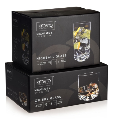 Przejdź do produktu KROSNO Mixology szklanki niskie + wysokie | 280+350ml | 12szt. (C810) 