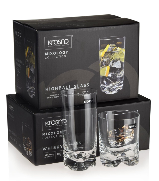 KROSNO Mixology szklanki niskie + wysokie | 280+350ml | 12szt. (C810)