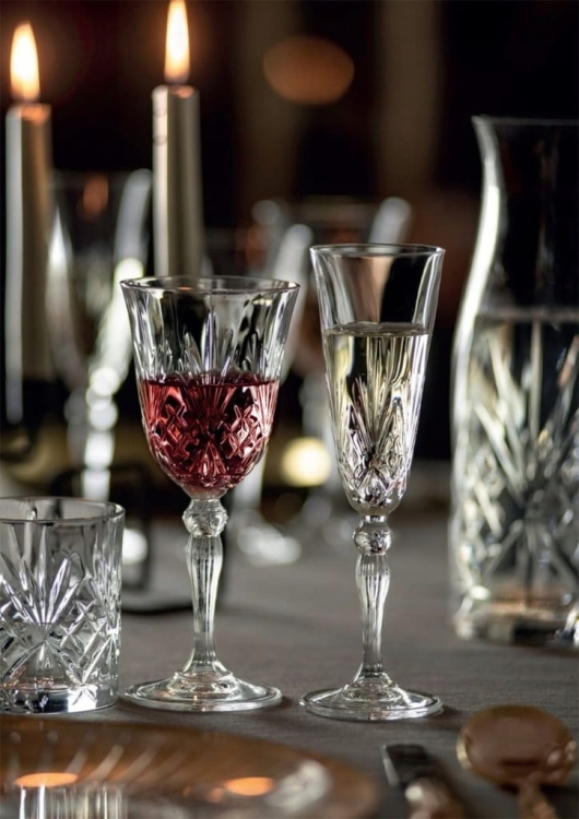 RCR Melodia komplet zestaw kieliszki szklanki 18el