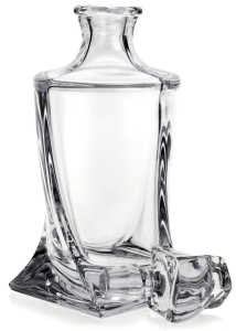 Zestaw do whisky Bohemia QUADRO 6+1 w skrzynce z GRAWEREM