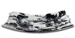 Ekskluzywny kwadratowy szklany talerz na owoce pizze 38cm