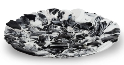 Ekskluzywny okrągły szklany talerz na owoce pizze 38cm