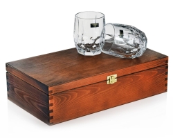 Szklanki DESIRE do whisky 350ml w skrzynce z GRAWEREM