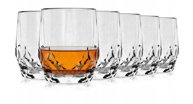 Szklanki DESIRE do whisky 350ml w skrzynce z GRAWEREM