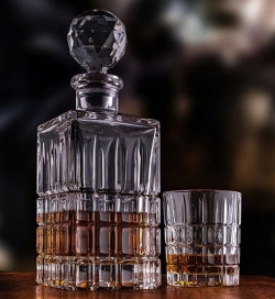 Kryształowy zestaw do whisky Bohemia Diplomat 6+1