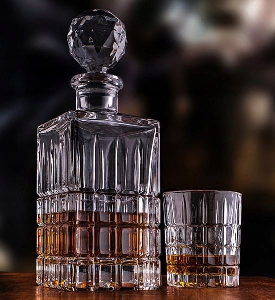 Kryształowy zestaw do whisky Bohemia Diplomat 6+1