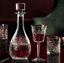 Kryształowa karafka wina nalewek RCR Tattoo 960ml