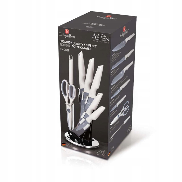 Komplet noże ze stojakiem Berlinger Haus Aspen BH-2837