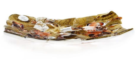 Przejdź do produktu Ekskluzywna kwadratowa szklana patera na owoce pizze 38cm "8"