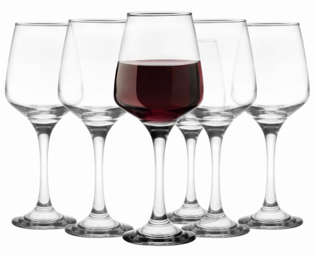 Przejdź do produktu Kieliszki do wina białego czerwonego LAV 330ml 6szt 