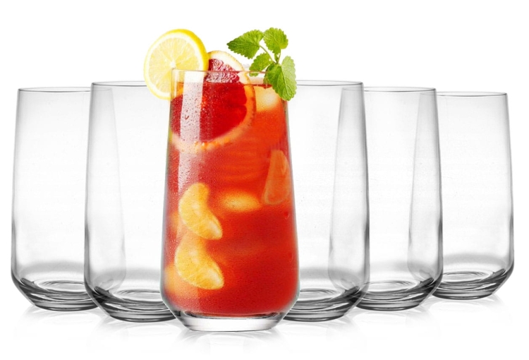 Wysokie szklanki do soku wody LAV 480ml 6szt